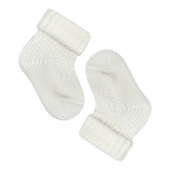 4'lü Triko Bebek Çorap %100 Triko (0-3 Ay/Unisex)