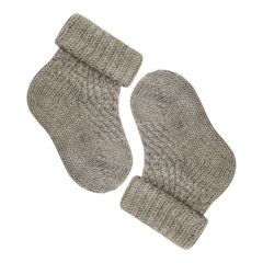 4'lü Triko Bebek Çorap %100 Triko (0-3 Ay/Unisex)