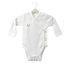 Bebek Zıbın %100 Pamuk (0-6 Ay/Unisex) Beyaz