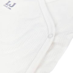 Bebek Zıbın %100 Pamuk (0-6 Ay/Unisex) Beyaz