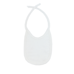 Bebek Önlük %100 Pamuk (0-18 Ay/Unisex) Beyaz