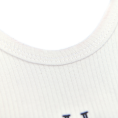 Bebek Önlük %100 Pamuk (0-18 Ay/Unisex) Beyaz