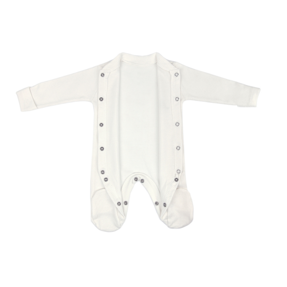 Bebek Tulum %100 Pamuk (0-6 Ay/Unisex) Beyaz